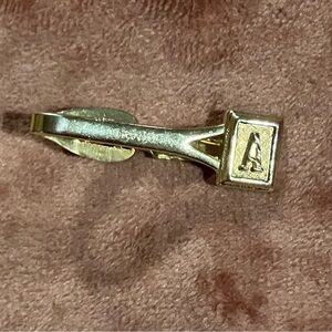 Vintage Shields Letter A Tie Clip
